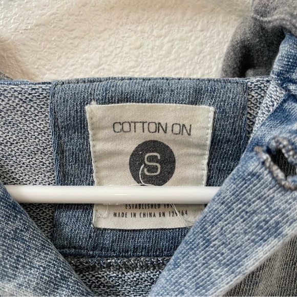 Cotton on Jean jacket hoodie blue small - Picture 3 of 4